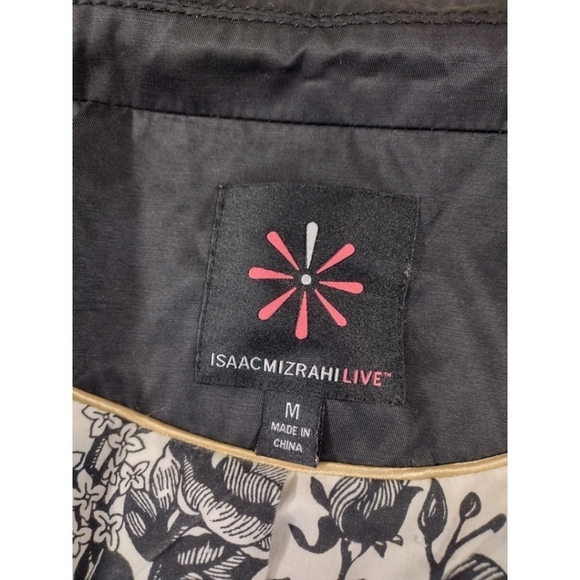Isaac Mizrahi Live black rain coat - Picture 7 of 10